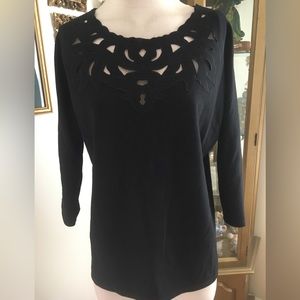 Cecelia Italy beautifully made cut out bodice top size M